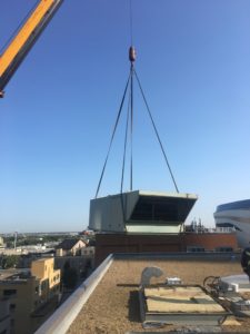 Craning HVAC Unit